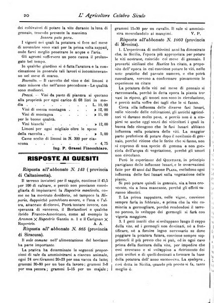 L'agricoltore calabro siculo giornale di agricoltura pratica