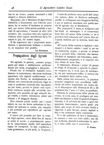 L'agricoltore calabro siculo giornale di agricoltura pratica