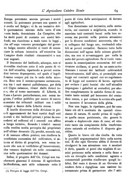 L'agricoltore calabro siculo giornale di agricoltura pratica