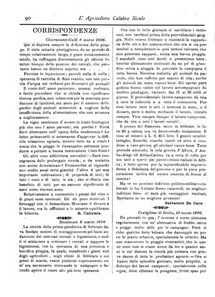 L'agricoltore calabro siculo giornale di agricoltura pratica