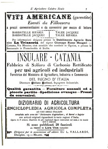 L'agricoltore calabro siculo giornale di agricoltura pratica