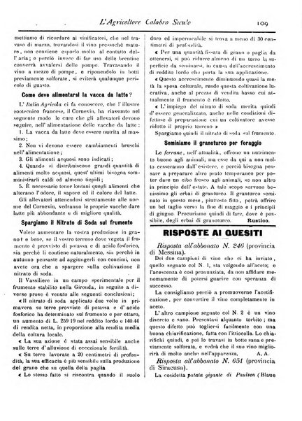 L'agricoltore calabro siculo giornale di agricoltura pratica