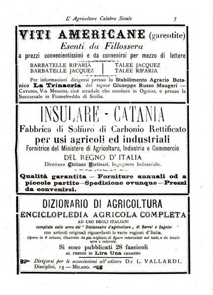 L'agricoltore calabro siculo giornale di agricoltura pratica