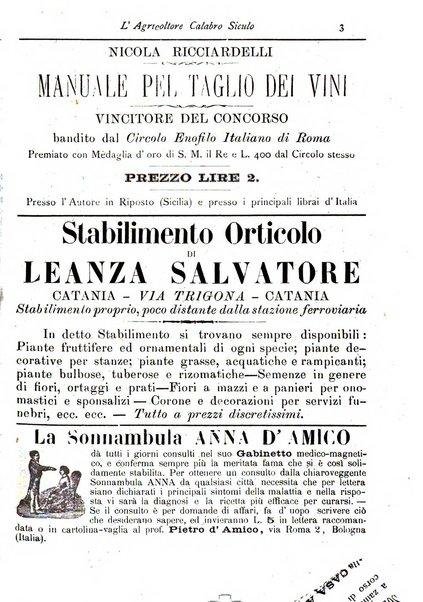 L'agricoltore calabro siculo giornale di agricoltura pratica