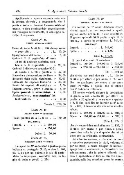 L'agricoltore calabro siculo giornale di agricoltura pratica