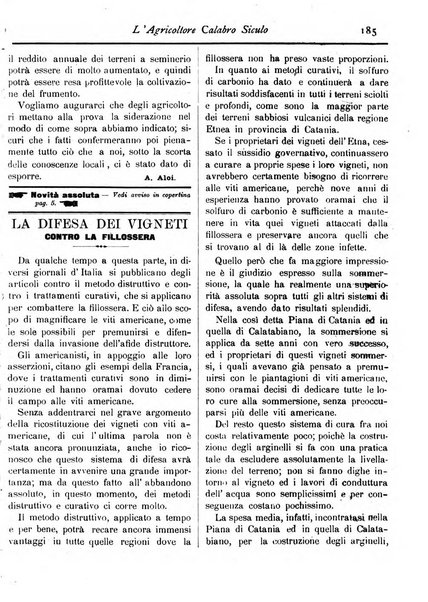 L'agricoltore calabro siculo giornale di agricoltura pratica