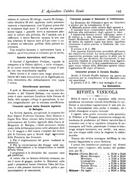 L'agricoltore calabro siculo giornale di agricoltura pratica