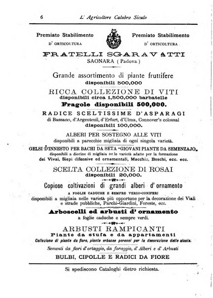 L'agricoltore calabro siculo giornale di agricoltura pratica