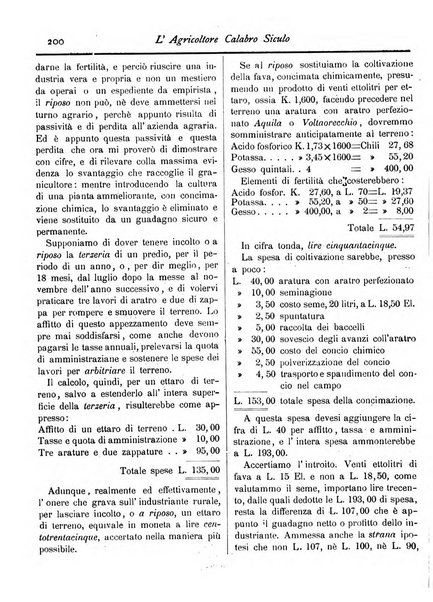 L'agricoltore calabro siculo giornale di agricoltura pratica