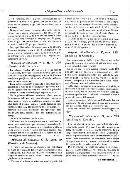 L'agricoltore calabro siculo giornale di agricoltura pratica