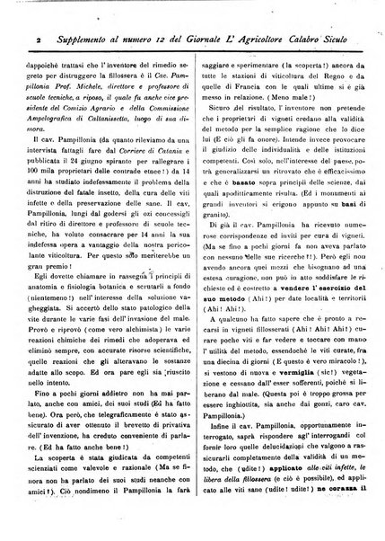 L'agricoltore calabro siculo giornale di agricoltura pratica