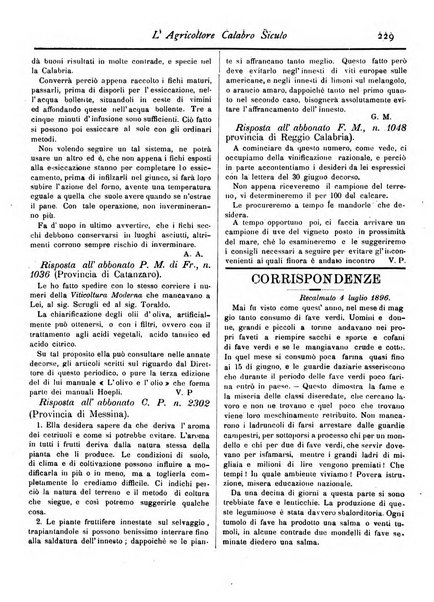 L'agricoltore calabro siculo giornale di agricoltura pratica