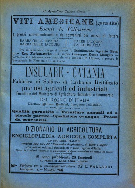 L'agricoltore calabro siculo giornale di agricoltura pratica