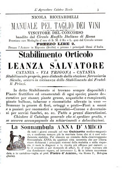 L'agricoltore calabro siculo giornale di agricoltura pratica