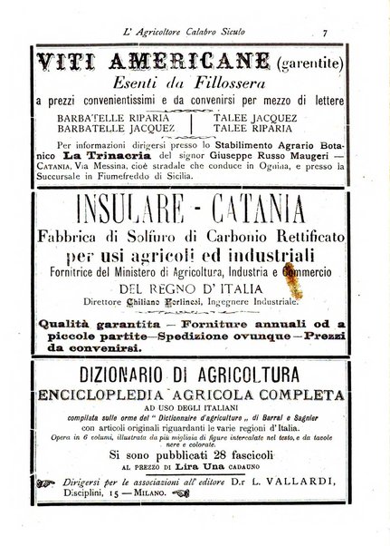 L'agricoltore calabro siculo giornale di agricoltura pratica