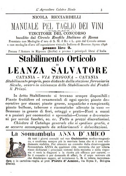 L'agricoltore calabro siculo giornale di agricoltura pratica