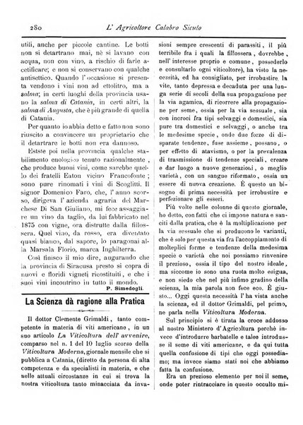 L'agricoltore calabro siculo giornale di agricoltura pratica