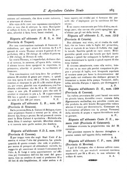 L'agricoltore calabro siculo giornale di agricoltura pratica