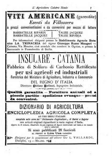 L'agricoltore calabro siculo giornale di agricoltura pratica