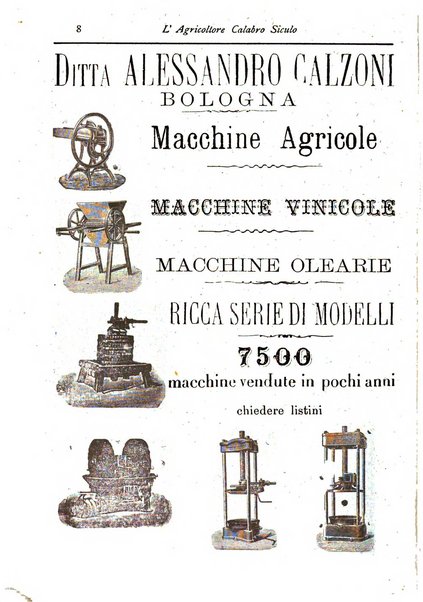 L'agricoltore calabro siculo giornale di agricoltura pratica