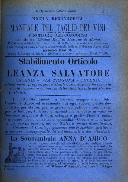 L'agricoltore calabro siculo giornale di agricoltura pratica