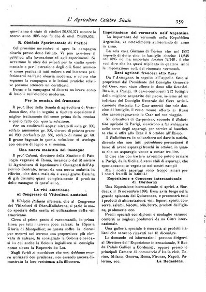 L'agricoltore calabro siculo giornale di agricoltura pratica