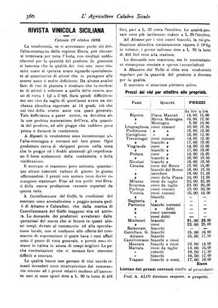 L'agricoltore calabro siculo giornale di agricoltura pratica