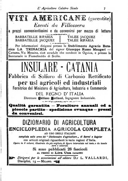 L'agricoltore calabro siculo giornale di agricoltura pratica