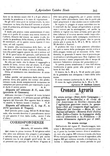 L'agricoltore calabro siculo giornale di agricoltura pratica