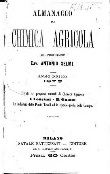 Almanacco di chimica agricola