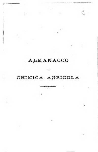 Almanacco di chimica agricola