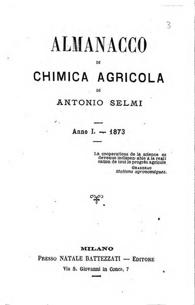 Almanacco di chimica agricola