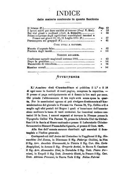 L'amico del contadino letture periodiche per i compagnoli