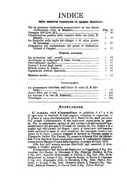 L'amico del contadino letture periodiche per i compagnoli