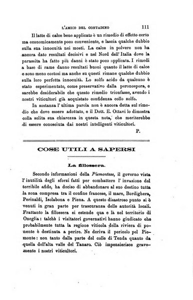 L'amico del contadino letture periodiche per i compagnoli