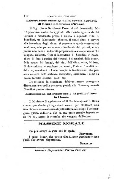 L'amico del contadino letture periodiche per i compagnoli