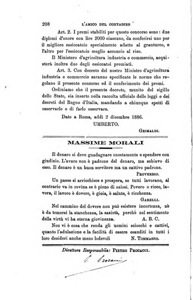 L'amico del contadino letture periodiche per i compagnoli