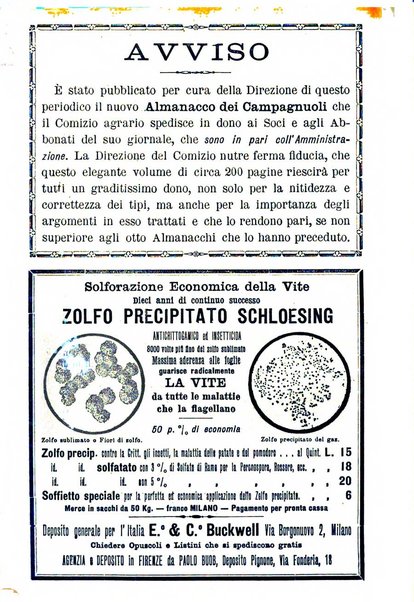 L'amico del contadino letture periodiche per i compagnoli