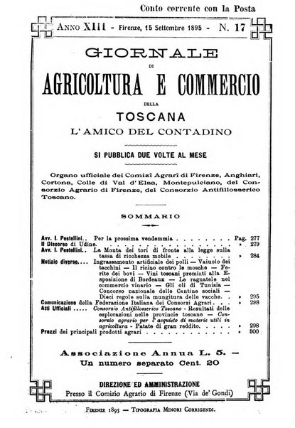 L'amico del contadino letture periodiche per i compagnoli