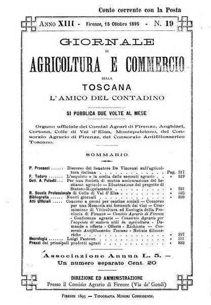 L'amico del contadino letture periodiche per i compagnoli