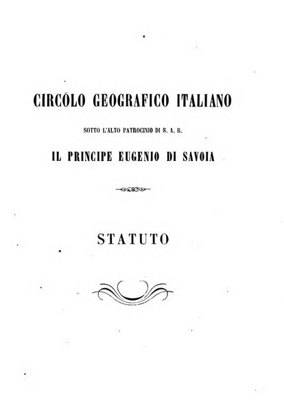 Pubblicazioni del Circolo geografico italiano