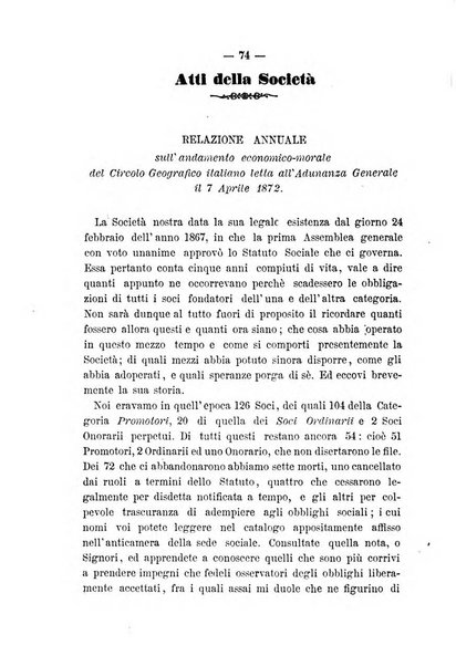 Pubblicazioni del Circolo geografico italiano