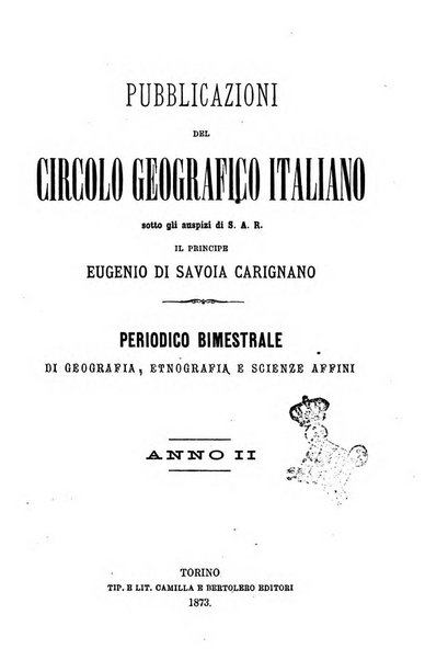 Pubblicazioni del Circolo geografico italiano