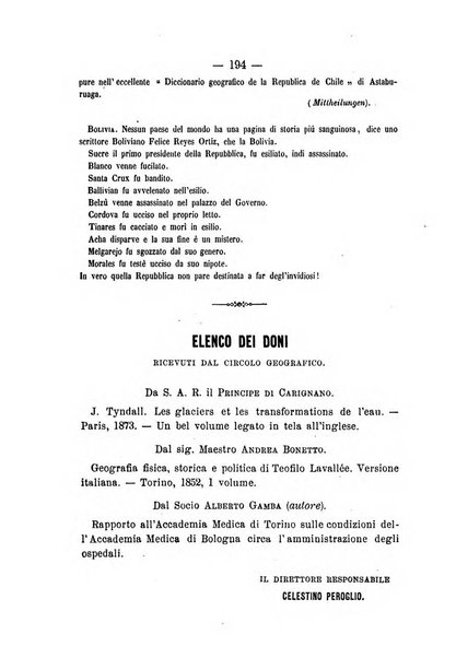 Pubblicazioni del Circolo geografico italiano