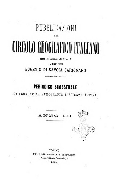 Pubblicazioni del Circolo geografico italiano