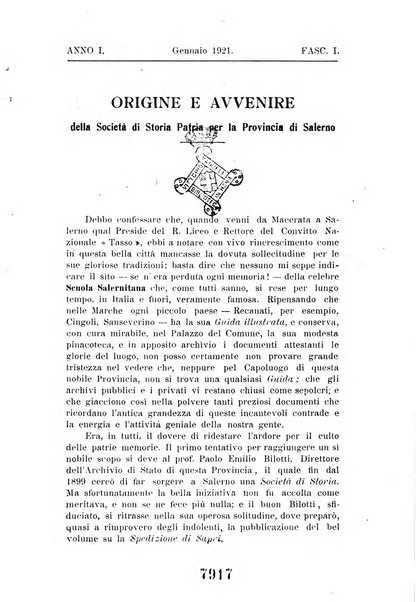 Archivio storico per la provincia di Salerno