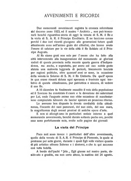 Archivio storico per la provincia di Salerno