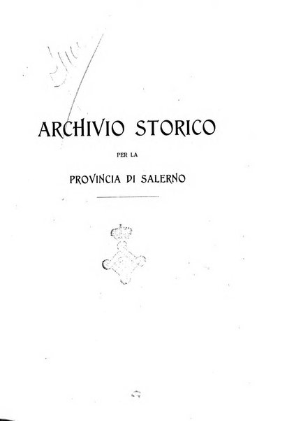 Archivio storico per la provincia di Salerno