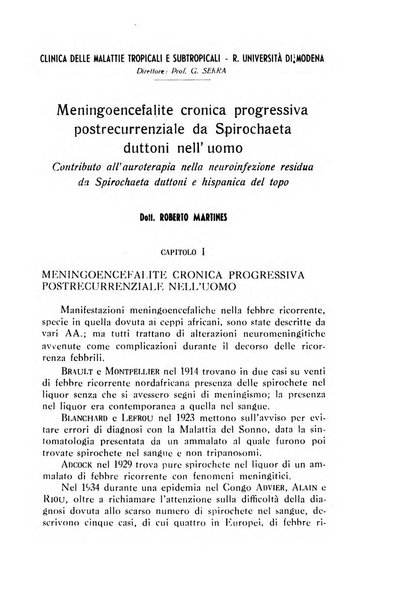 Annali di patologia tropicale e di parassitologia