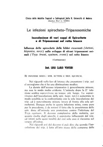 Annali di patologia tropicale e di parassitologia